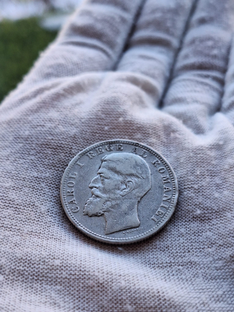 Monede Romania - Moneda Romania, 2 Lei 1900 ag, rara, Regele Carol I