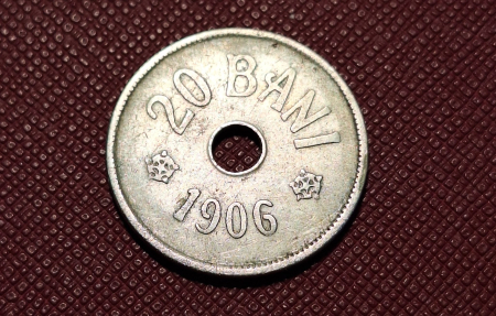 Moneda Romania, 20 Bani 1906, Coroana Regala [1]