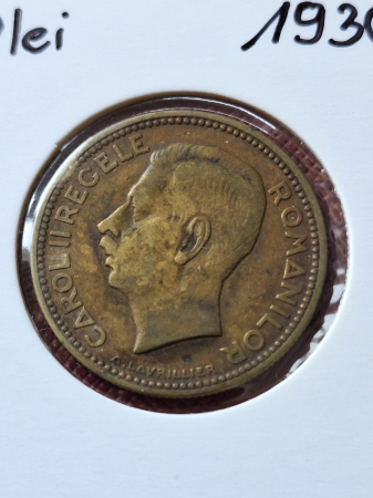 Romania, 20 lei 1930 monetaria Heaton, Regele Carol II [1]