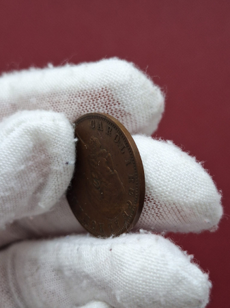 Moneda Romania, 5 Bani 1883, Regele Carol I [2]