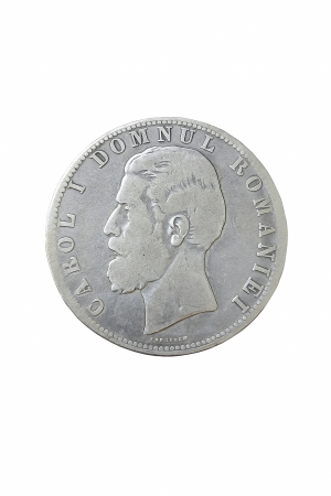 Monede Romania - Moneda Romania, 5 lei 1880, Carol I Domnul