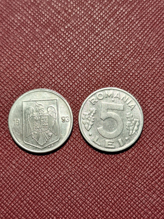 Monede - Moneda Romania - 5 LEI 1993