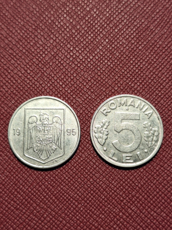 Monede Romania - Moneda Romania - 5 LEI 1995