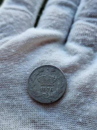 Monede Romania - Moneda Romania, 50 Bani 1876 ag, Regele Carol I