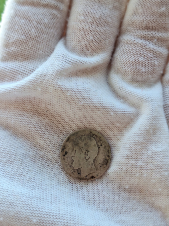 Moneda Romania, 50 Bani 1884 ag, Regele Carol I [1]