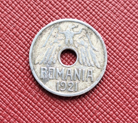Monede Romania - Romania, Regat, 50 bani 1921, Regele Ferdinand I