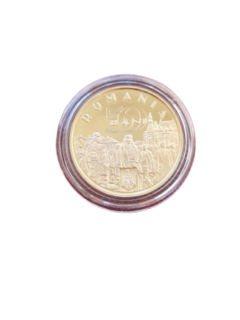 Moneda Romania, 50 Bani Proof 2019, Regele Ferdinand, incapsulata [1]