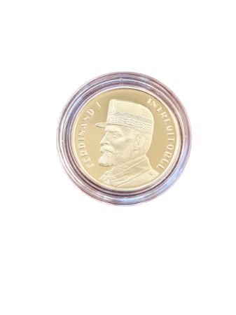 Idei cadouri - Moneda Romania, 50 Bani Proof 2019, Regele Ferdinand, incapsulata
