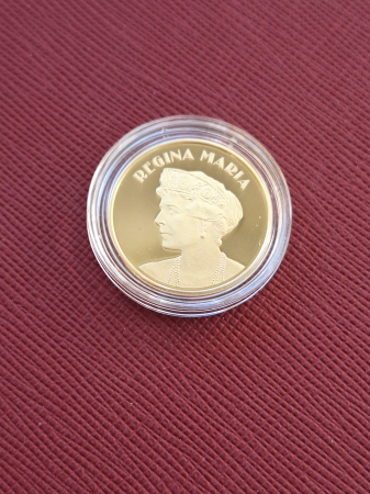 Moneda Romania, 50 Bani Proof 2019, Regina Maria, incapsulata [2]