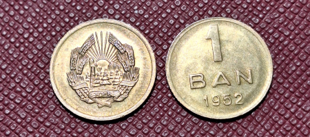 Monede Romania - Moneda Romania - RPR - 1 BAN 1952, stare foarte buna