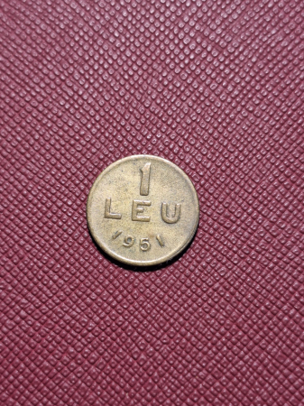 Monede Romania - Moneda Romania - RPR - 1 LEU 1951, cupru, rara