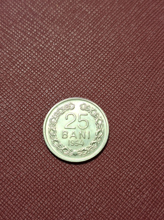 Monede - Moneda Romania - RPR - 25 BANI 1954, aproape necirculata