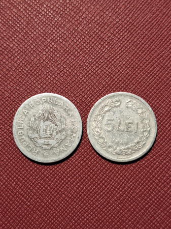 Monede Romania - Moneda Romania - RPR - 5 LEI 1948