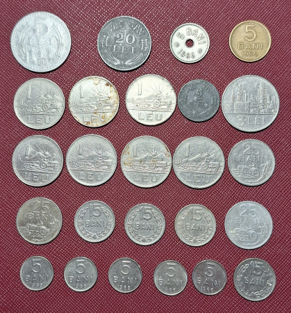 Monede - Monede Romania perioada 1906-1982, lot 26 bucati