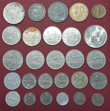 Monede - Monede Romania perioada 1941-1993, lot 26 bucati