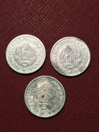 Monede Romania - RPR - 5 LEI 1949 + 5 LEI 1950 + 5 LEI 1951 [1]