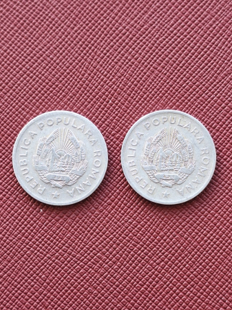 Monede Romania - Monede Romania - RPR - 5 LEI 1949 + 5 LEI 1950