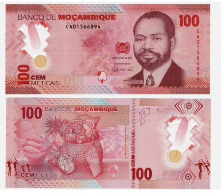 Mozambic - Mozambic 100 Meticais 2024, polimer, necirculata