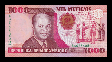 Mozambic - Mozambic 1000 Meticais 1991, Eduardo Mondlane, necirculata