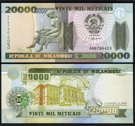 Bancnote Africa - Mozambic 200000 Meticais 1999, necirculata