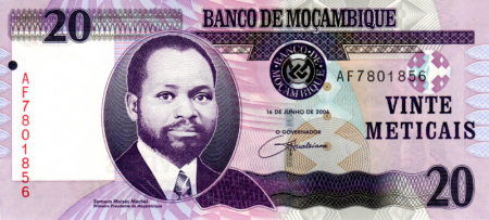 Mozambic - Mozambic 20 Meticais 2006, necirculata