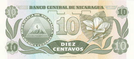 Nicaragua 10 centavos 1991, Francisco Hernandez de Cordoba, necirculata [1]