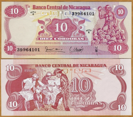 Nicaragua - Nicaragua 10 Cordobas 1979, necirculata