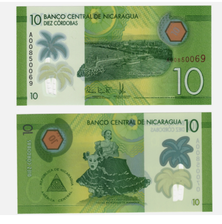 Nicaragua - Nicaragua 10 Cordobas 2014, polimer, necirculata
