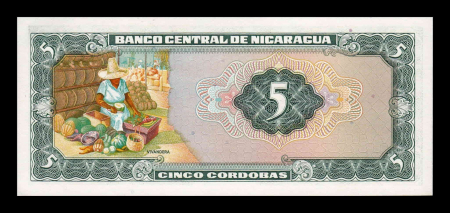 Nicaragua 5 Cordobas 1972, necirculata [0]