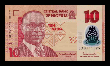 Nigeria - Nigeria 10 naira 2019 Alvan Ikoku, polimer, necirculata