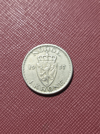 Monede Europa - Norvegia 1 coroana 1957
