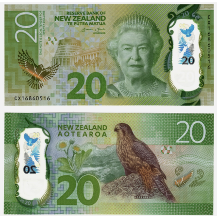 Bancnote Australia si Oceania - Noua Zeelanda 20 Dolari 2018, Regina Elisabeta II, polimer, UNC