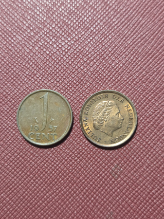 Monede - Olanda 1 cent 1952-1970