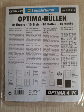 Alte colectibile - Pachet 10 folii Optima 2 compartimente pentru cartele telefonice