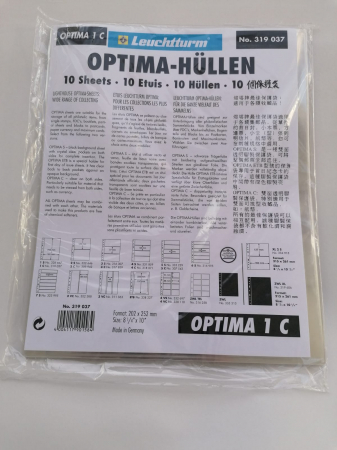 Pachet 10 folii transparente bancnote, gama Optima, format 20x25 cm, 1-4 compartimente [1]