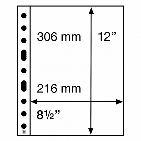 Pachet 5 folii transparente bancnote, gama Grande (A4), 1-4 compartimente [2]