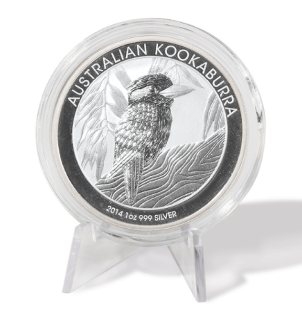 Pachet 5 suporti prezentare monede colectie, plastic transparent [2]