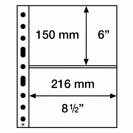 Pachet 50 folii transparente bancnote, gama Grande(A4), cod SH312, 1-4 compartimente [2]