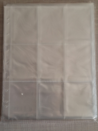 Pachet 50 folii pentru surprize guma turbo / cartonase Pokemon, format A4, 9 compartimente [1]