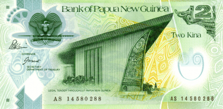 Papua Noua Guinee - Papua Noua Guinee, 2 Kina 2014 polimer, necirculata