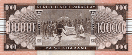 Paraguay - Paraguay 10000 Guaranies 2015, necirculata