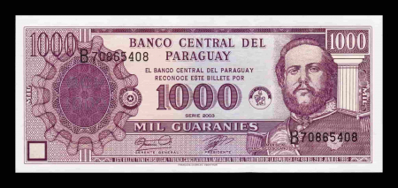 Paraguay - PARAGUAY 1000 guaranies 2003, necirculata