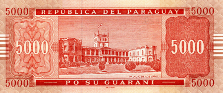 Paraguay 5000 Guaranies 2005, necirculata [1]