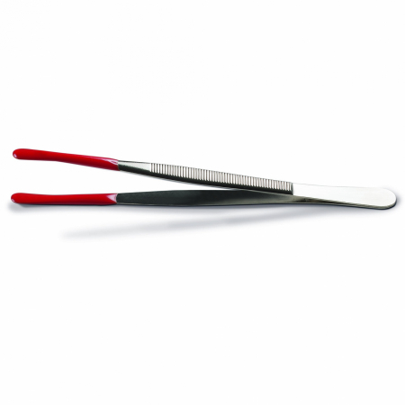 Soluții curățare, pensete, mănuși, lupa - Penseta pentru monede, cu varfuri plastifiate, 12 cm, Leuchtturm