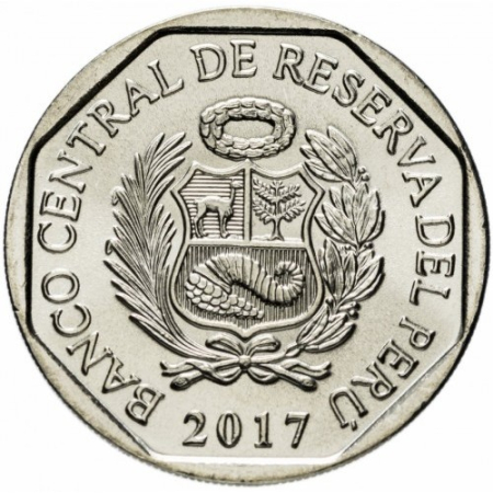 Peru 1 sol 2017, Condorul Andin, UNC [1]