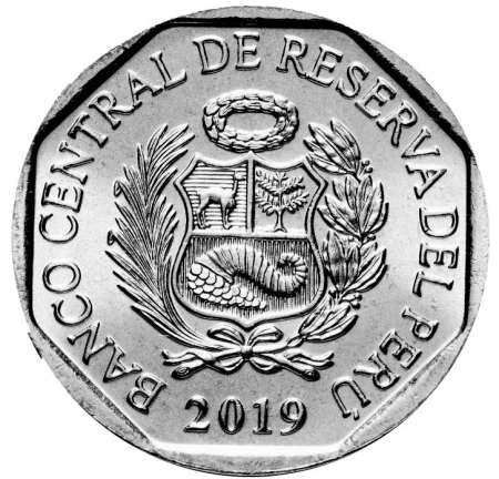 Peru 1 sol 2019, Broasca, UNC [1]