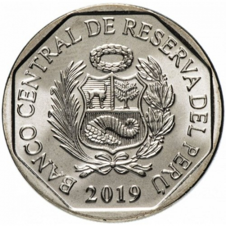 Peru 1 sol, 2019, Pisica salbatica din Anzi, UNC [1]