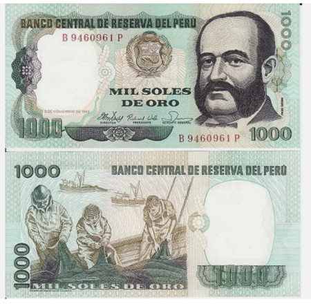 Peru 1000 Soles de Oro 1981, necirculata [2]