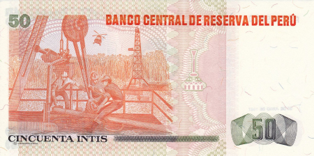 Peru 50 Intis 1987, necirculata [1]