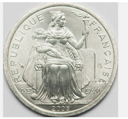 Polinezia Franceza 1 franc 2003 Libertina, UNC [1]